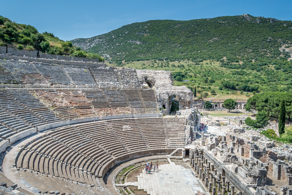 An empty colosseum at Ephesus