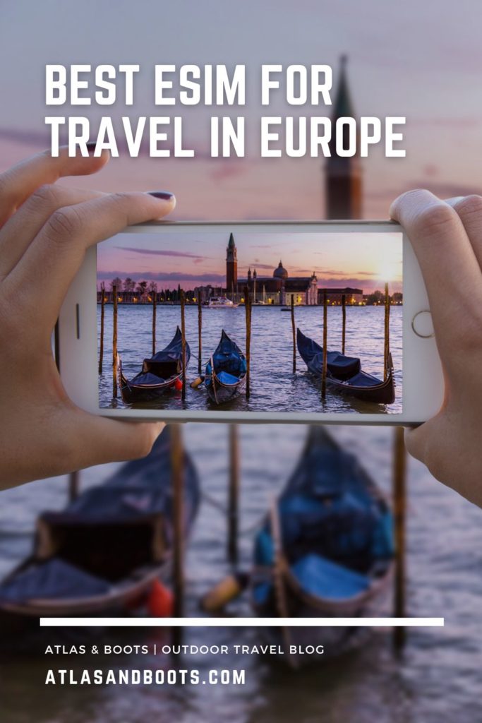 best eSIM for travel in Europe Pinterest pin