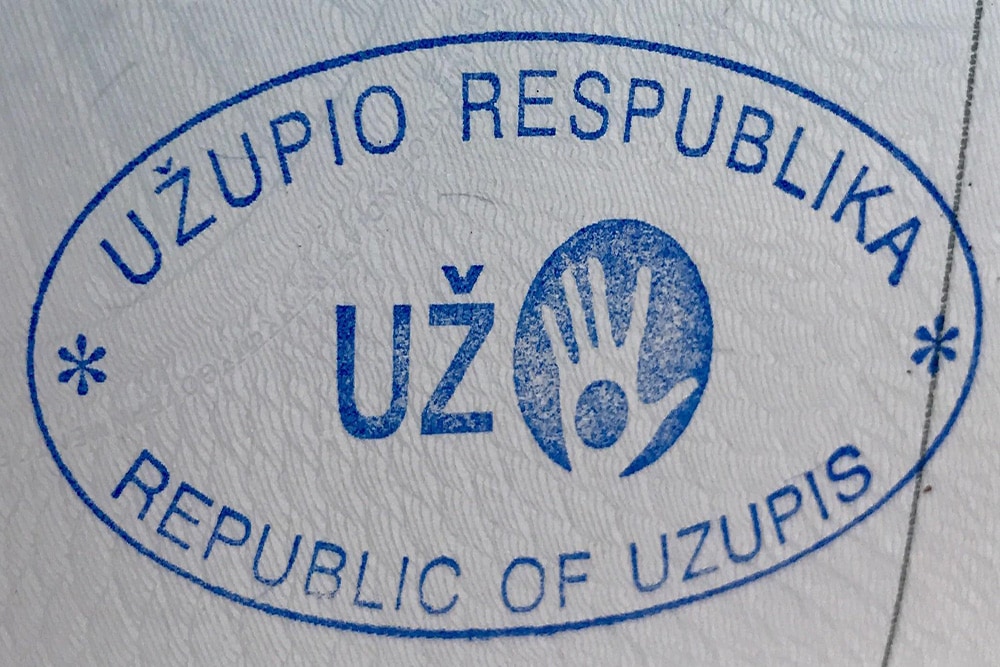 The Republic of Užupis stamp