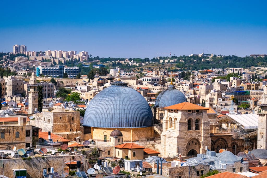 An view of Jerusalem's Old City from the Tower of David