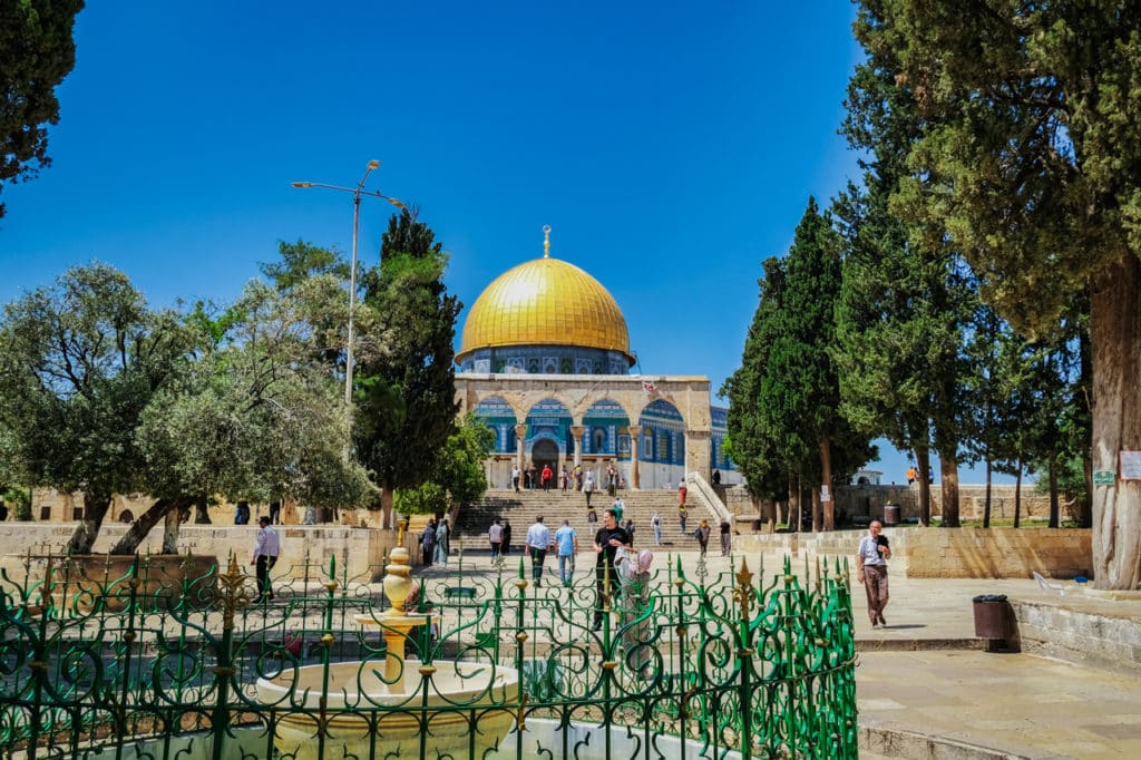 The Temple Mount/Al Haram Ash Sharif complex in Jerusalem
