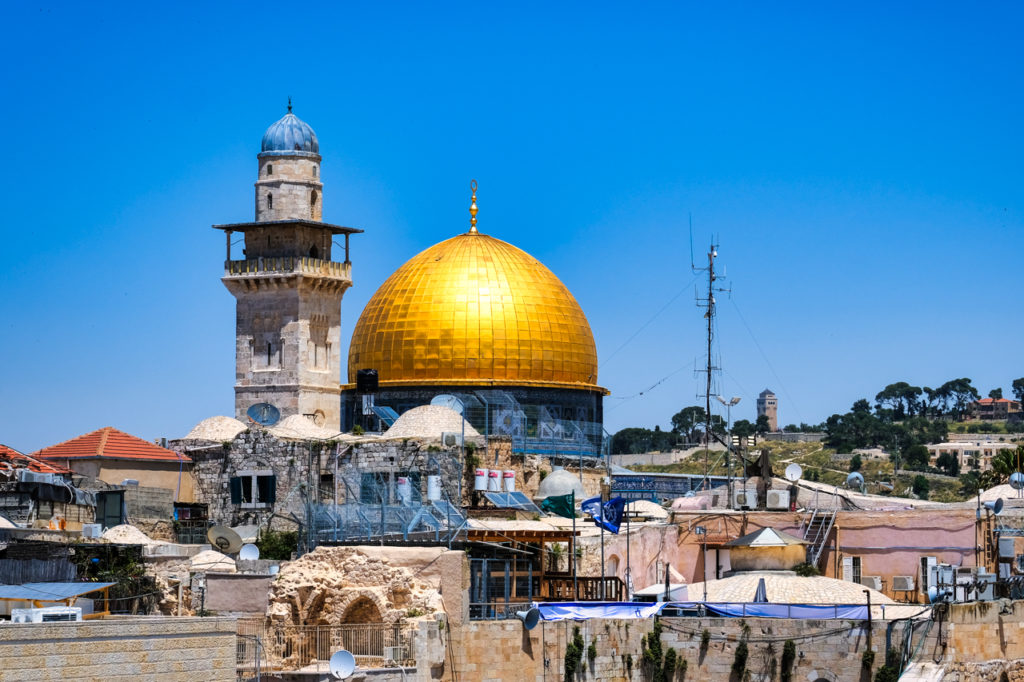 The Temple Mount/Al Haram Ash Sharif complex in Jerusalem's Old City