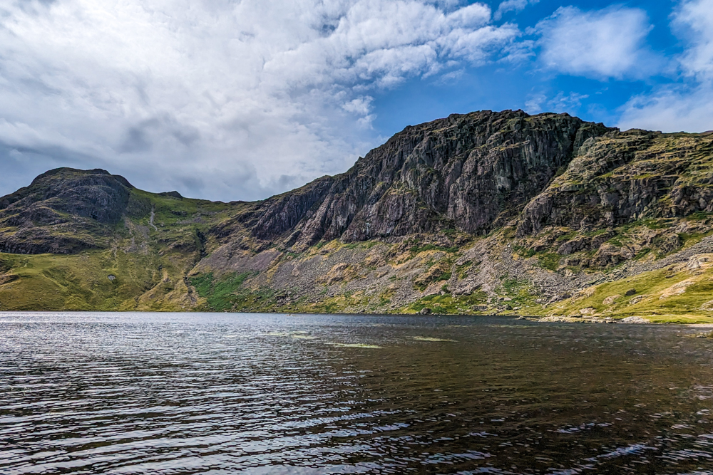 Stickle Tarn at the foot of Pavey Ark