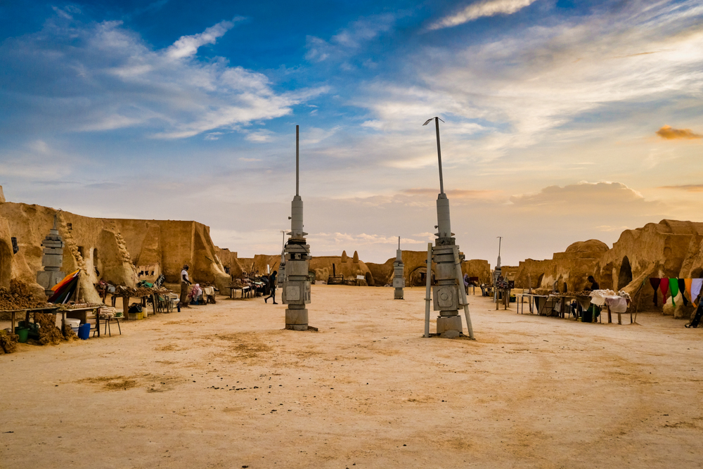 The Star Wars Mos Espa film set in Tunisia