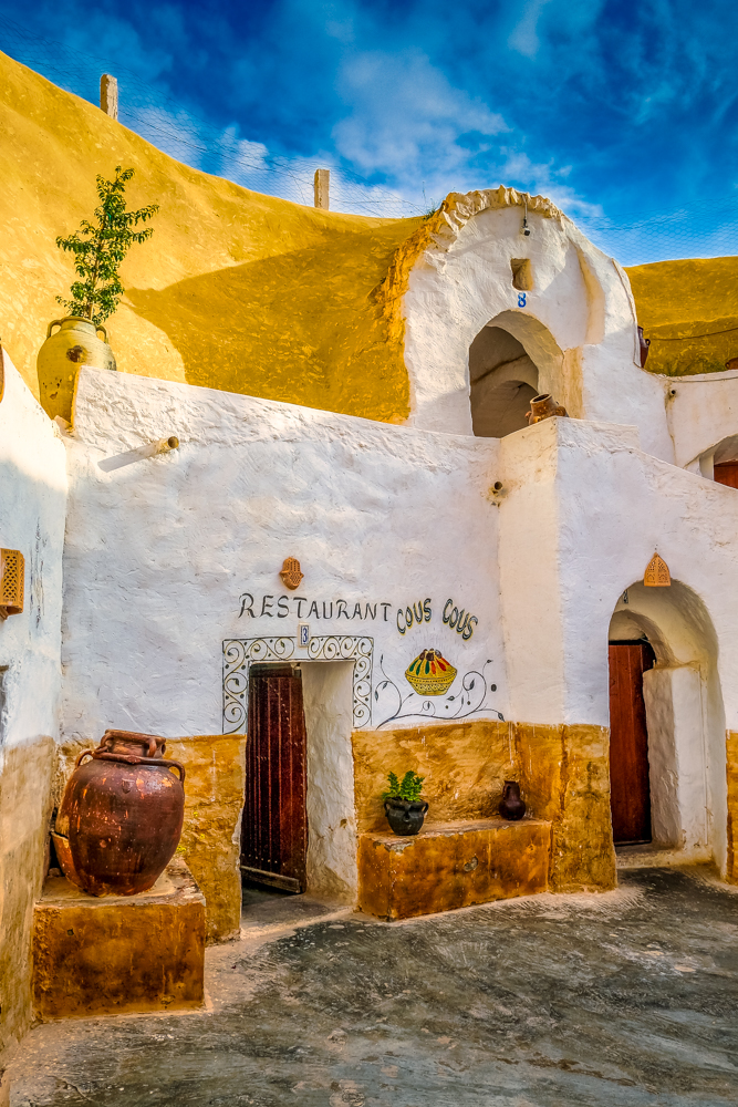 The restaurant at Hotel Sidi Idriss in Tunisa