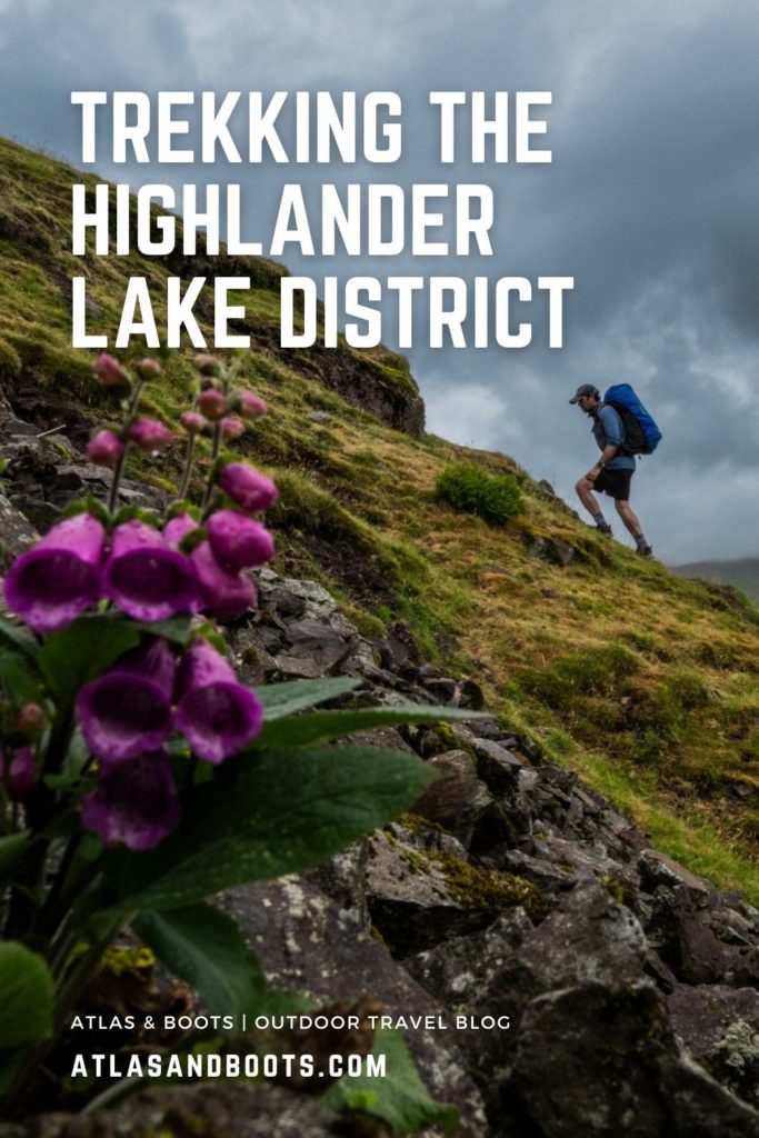 Trekking the Highlander Lake District in England Pinterest pin