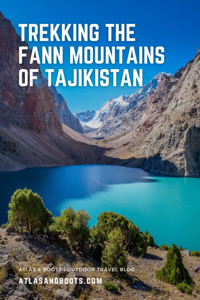 Trekking the Fann Mountains of Tajikistan Pinterest pin