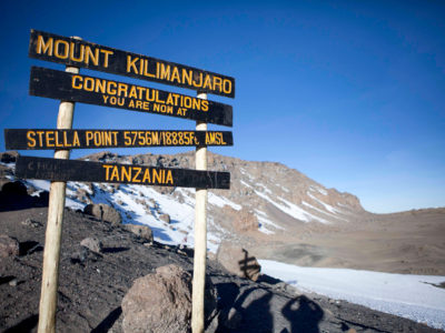 Stell apoint on one of the best Kilimanjaro climbing routes