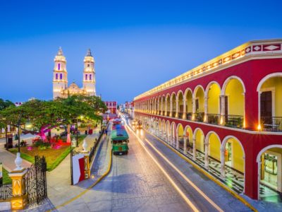 A street in Campeche, Mexico, the most expat-friendly country