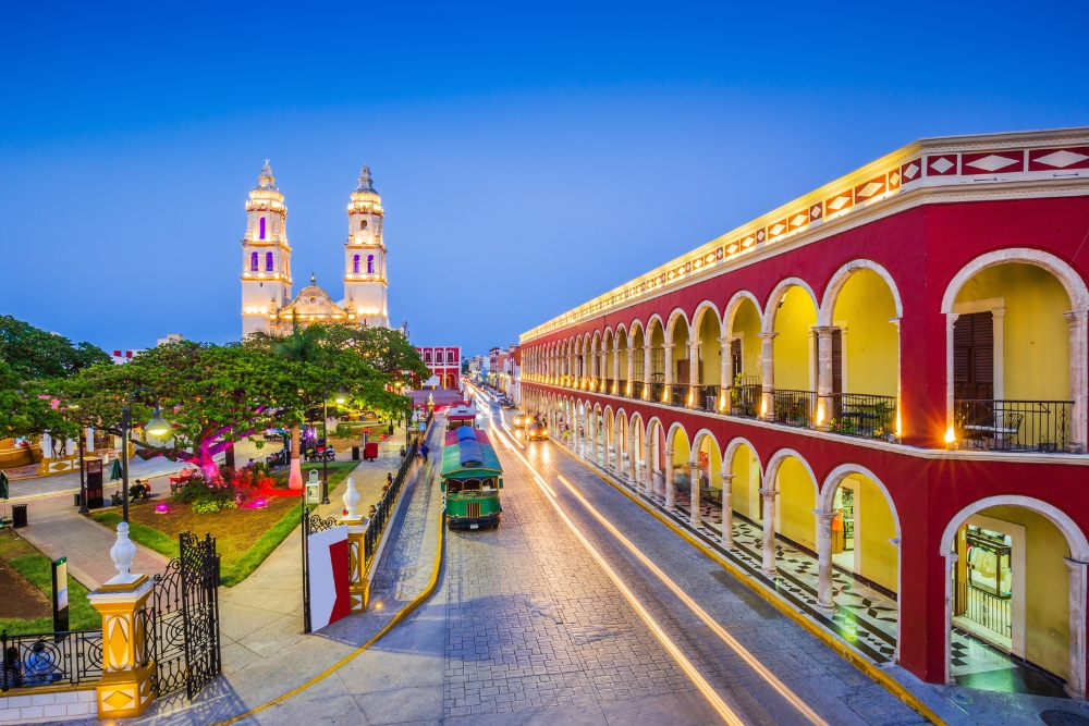 A street in Campeche, Mexico, the most expat-friendly country