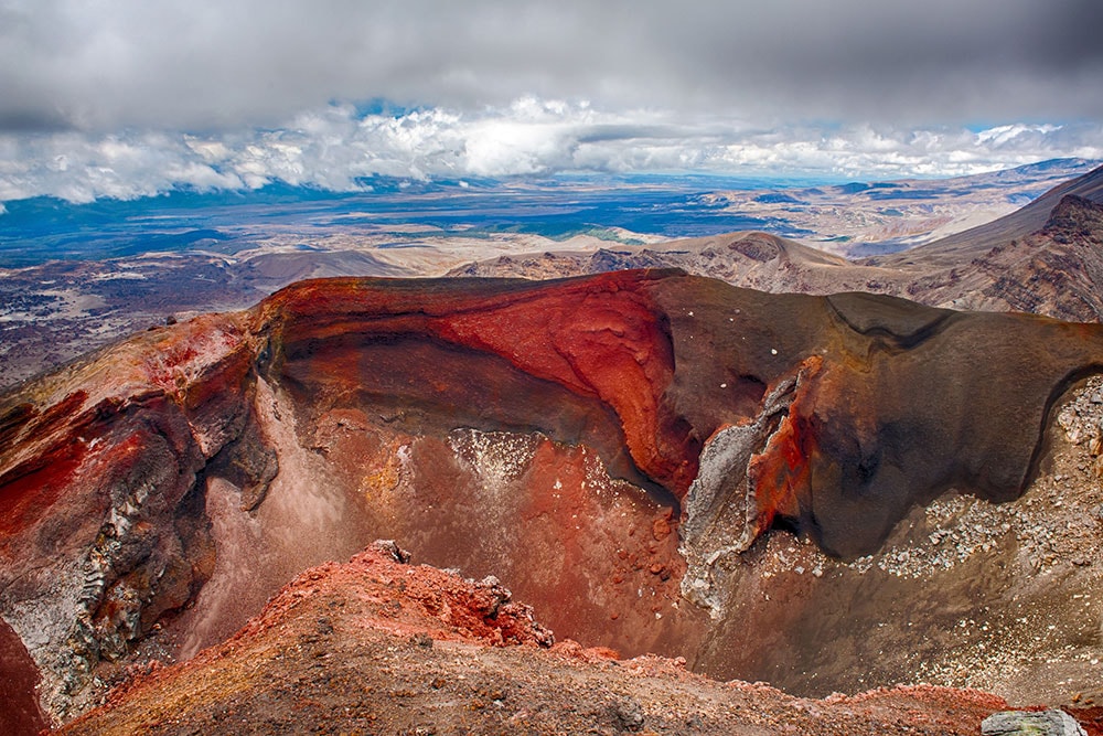 Tongariro is one of the most active volcanoes in the world