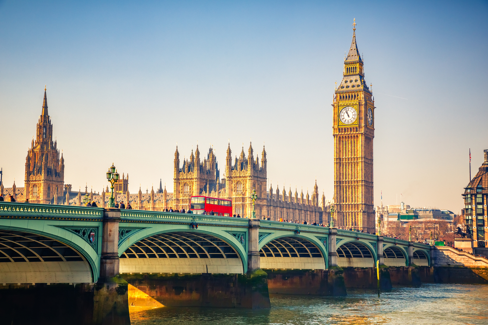 A bridge and Big Ben in London, the best city in Europe