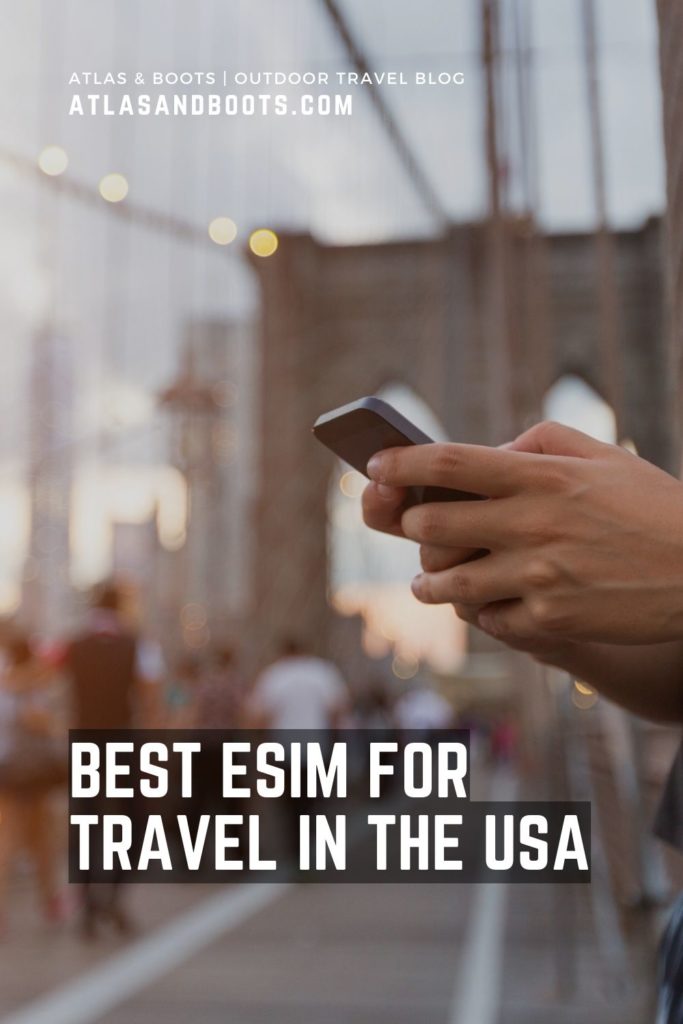 The best eSIM for travel in the USA Pinterest pin