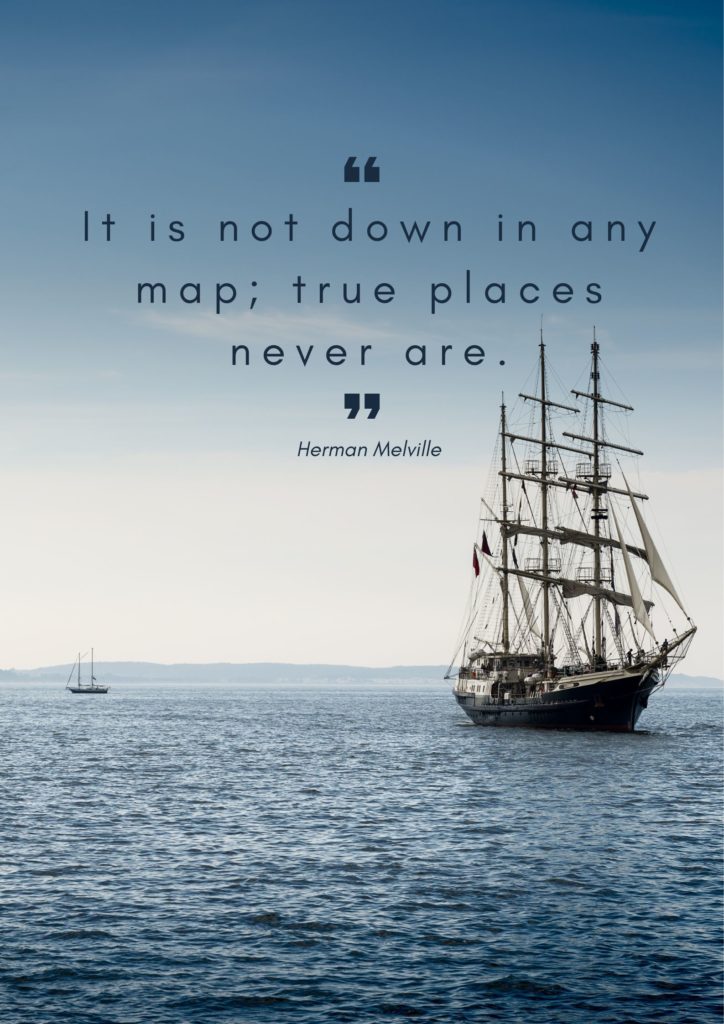 A travel quote from Moby Dick