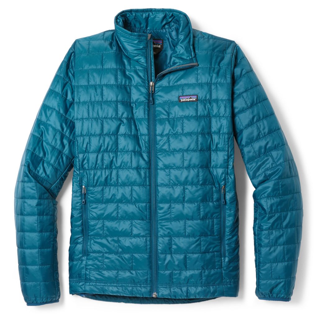 teal insulated jacket from the REI Labor Day sale