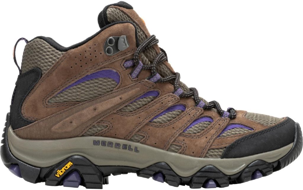 brown hiking boots