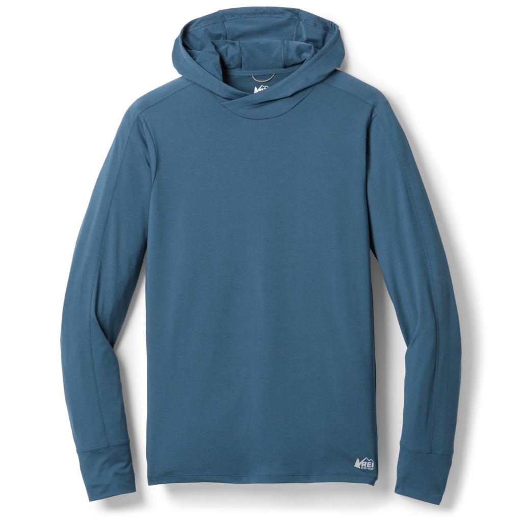 blue hoodie from the REI Labor Day sale