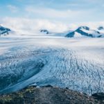 Harding Icefield seen from the ridge coming up from Exit Glacier with some peaks in the background