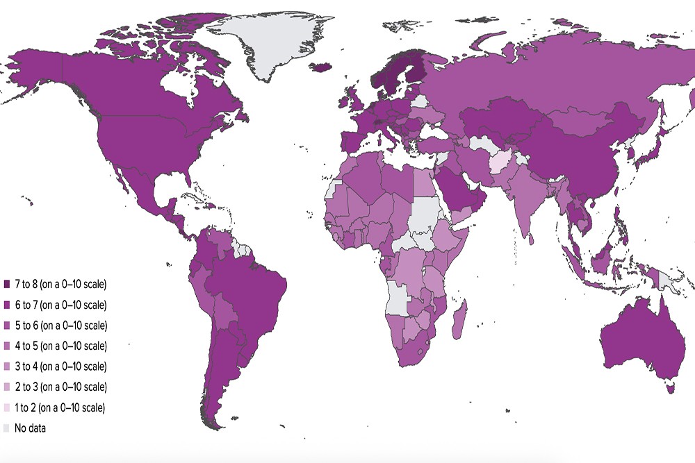 Ranked: happiest countries in the world 2026