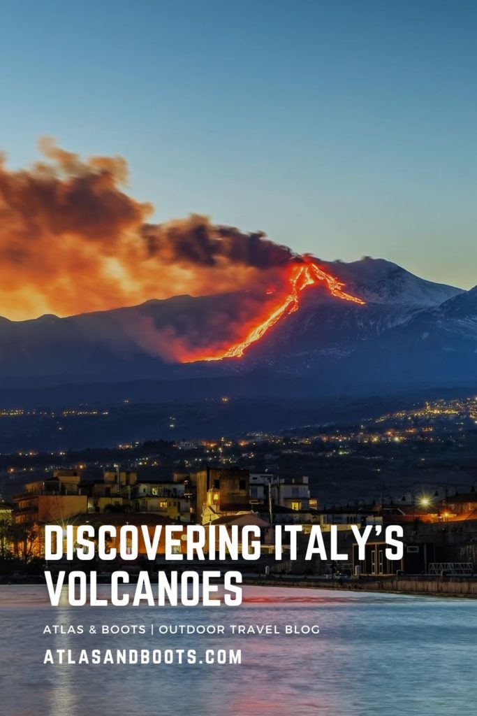 Italy's volcanoes Pinterest pin