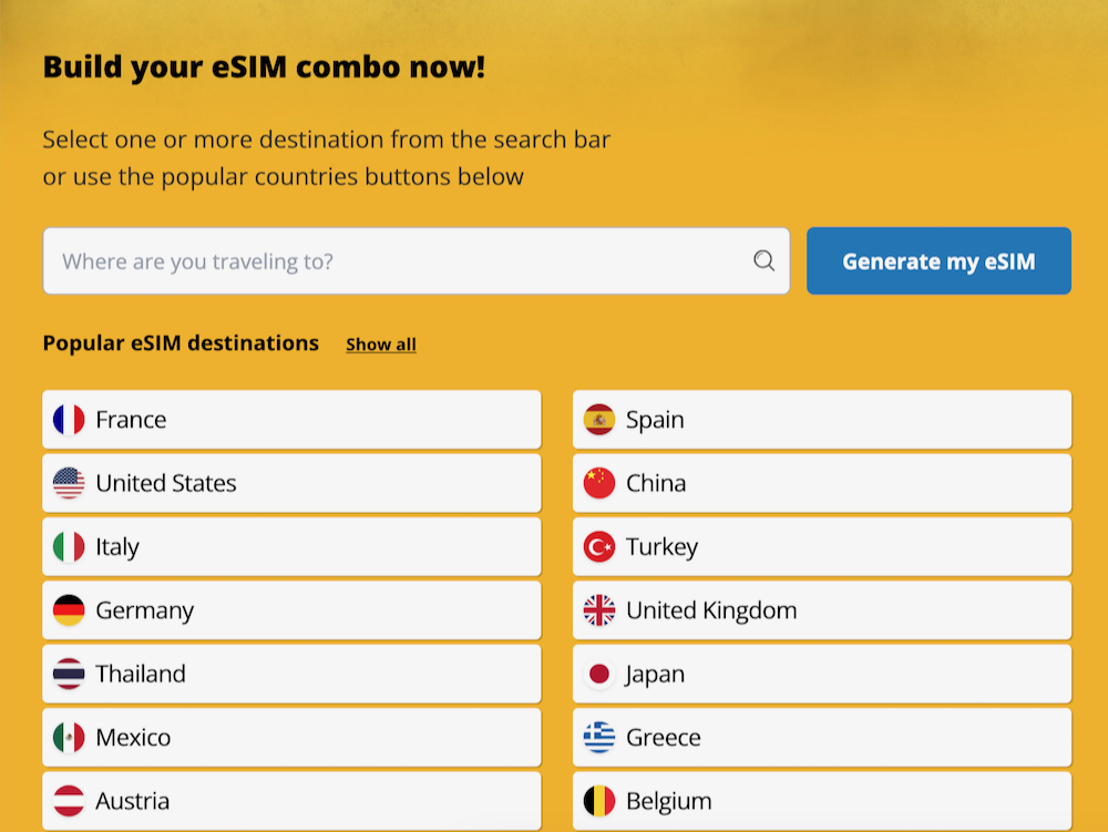 best esim for multiple countries