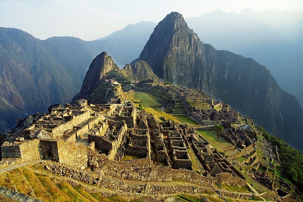 The Incan ruins of Machu Picchu