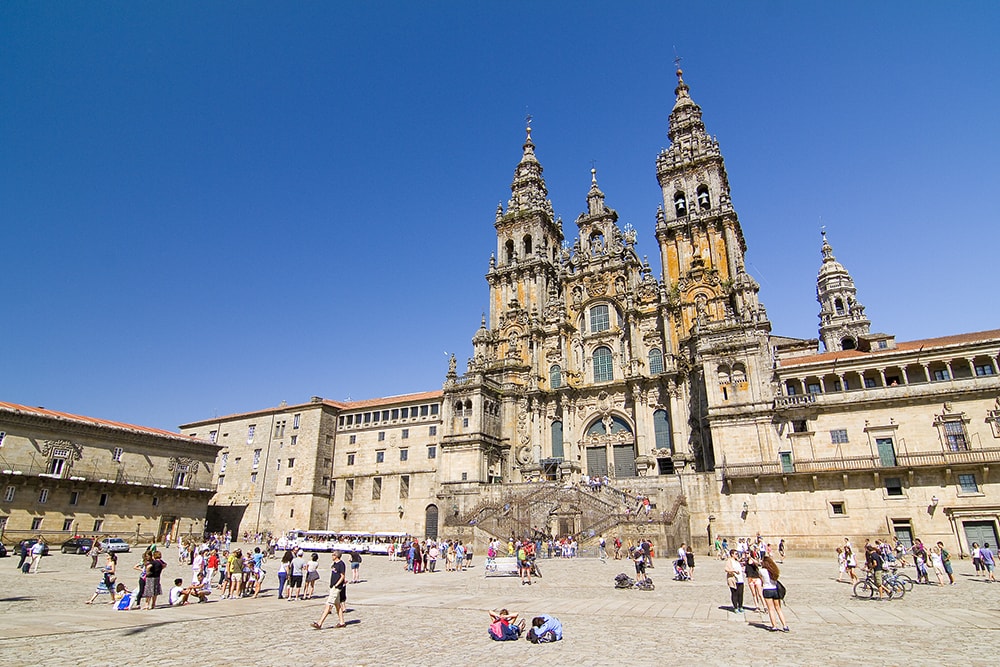 The cathedral with blue skies at the end of one of the long-distance treks for beginners