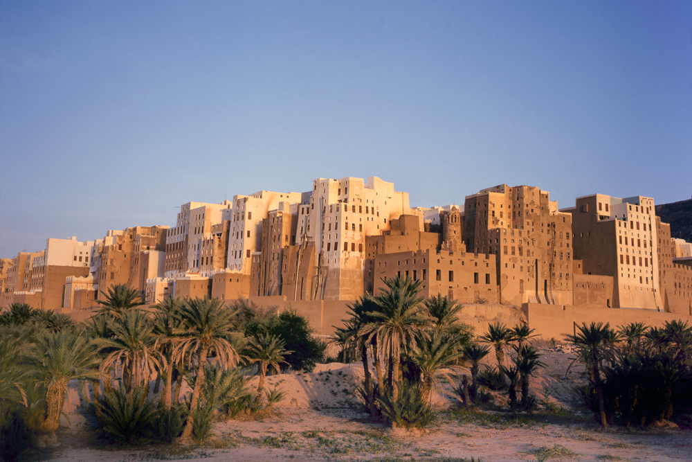 Shibam is known as the 'Manhattan of the desert’ and is on the world heritage in danger list