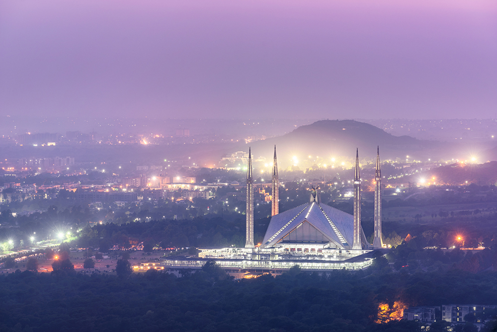 A hazy evening in Islamabad – one of the most polluted capital cities
