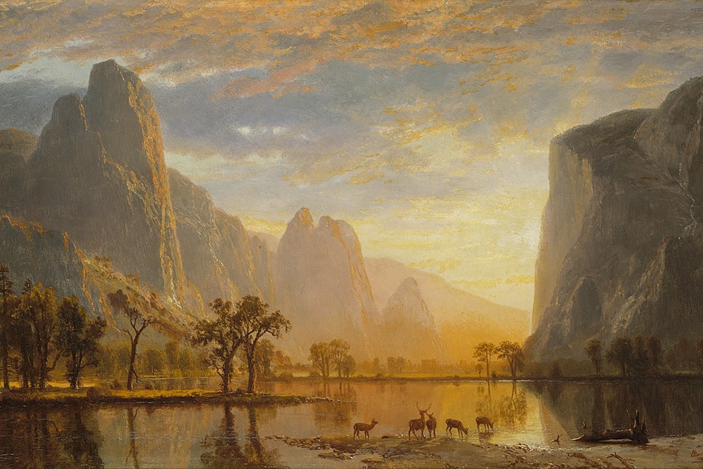 Valley of the Yosemite by the 19th-century artist Albert Bierstadt