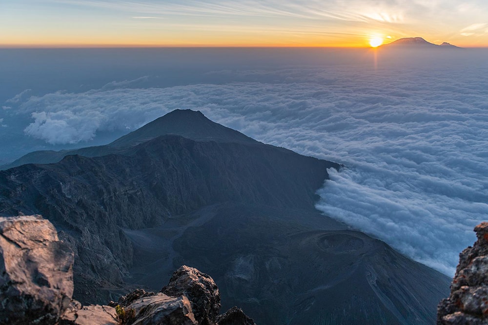 Sunrise on Mt Meru