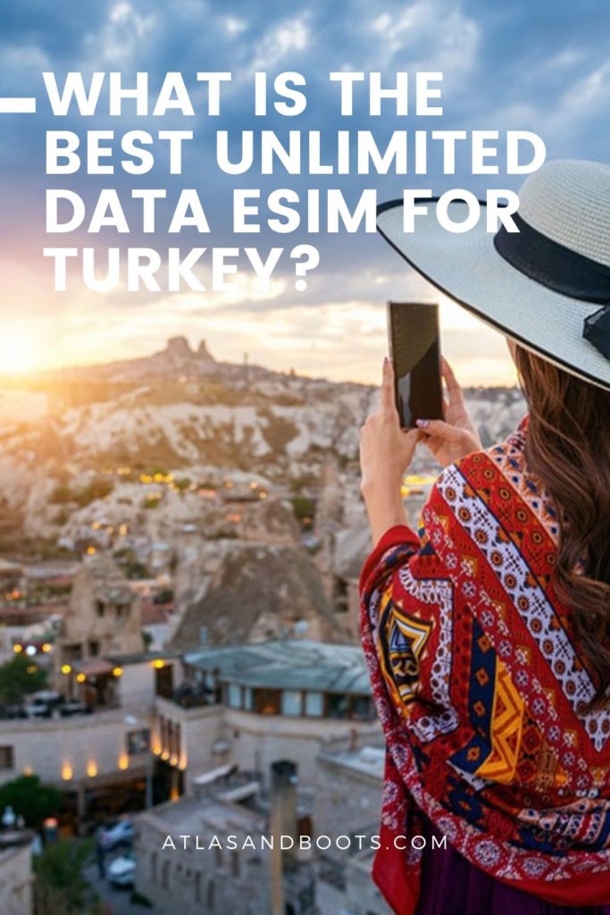 Best unlimited data eSIM for Turkey Remote work Pinterest pin