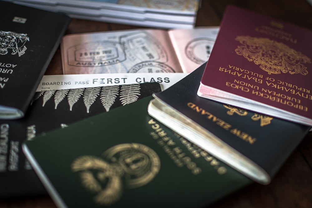 a paile of passports available via Citizenship by investment