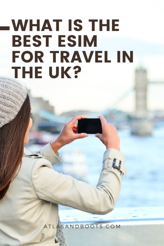 best eSIM for travel in the UK Pinterest pin