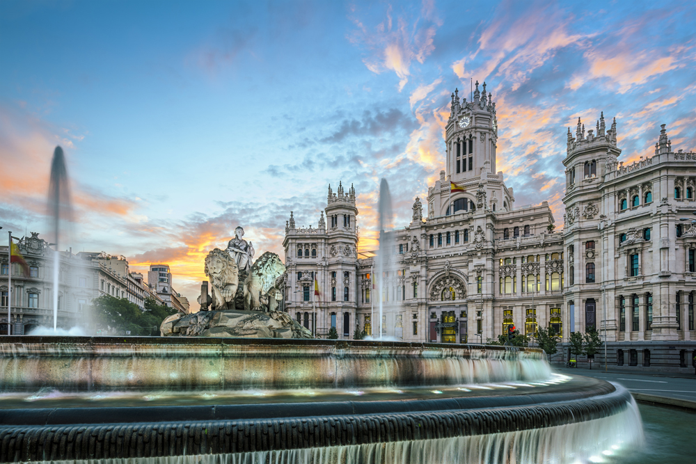 Plaza de Cibeles in Madrid, Spain