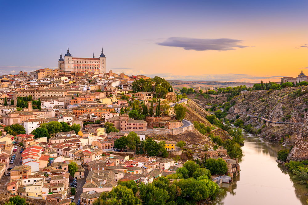 Toledo at sunset